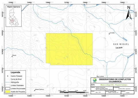 Mapa Proyecto Minero Castrejón