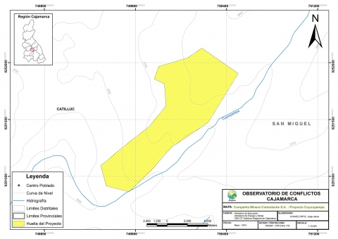 Mapa Proyecto Minero Cuyucpampa