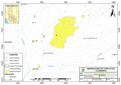 Mapa Proyecto Minero Michiquillay